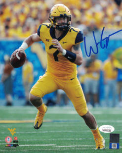 Will Grier Autographed West Virginia Mountaineers 8x10 Photo JSA 25837 PF