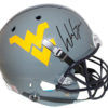 Will Grier Signed West Virginia Mountaineers Gray Replica Helmet BAS 24035