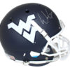 Will Grier Signed West Virginia Mountaineers Blue Replica Helmet BAS 24034