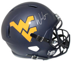 Will Grier Signed West Virginia Mountaineers Speed Replica Helmet BAS 24030