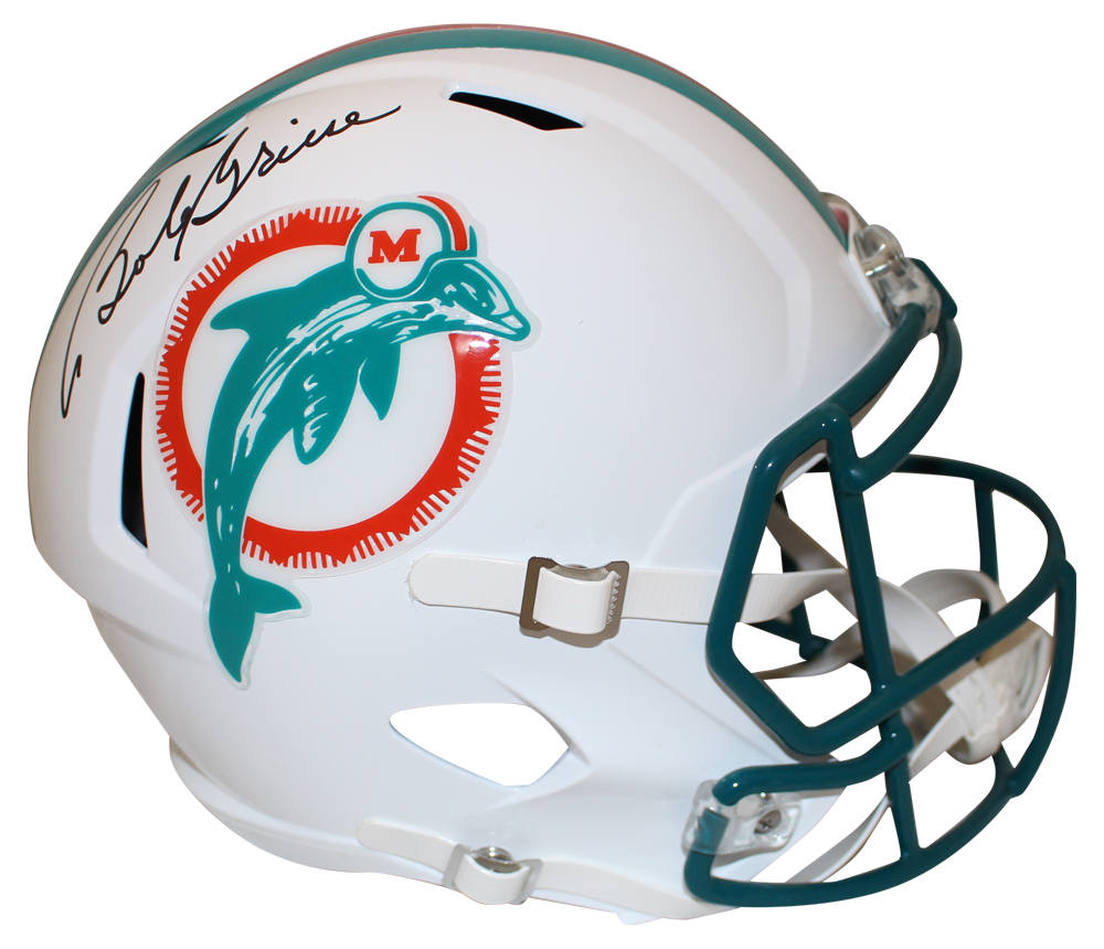 Bob Griese Signed Miami Dolphins F/S 1980-96 Speed Helmet Beckett