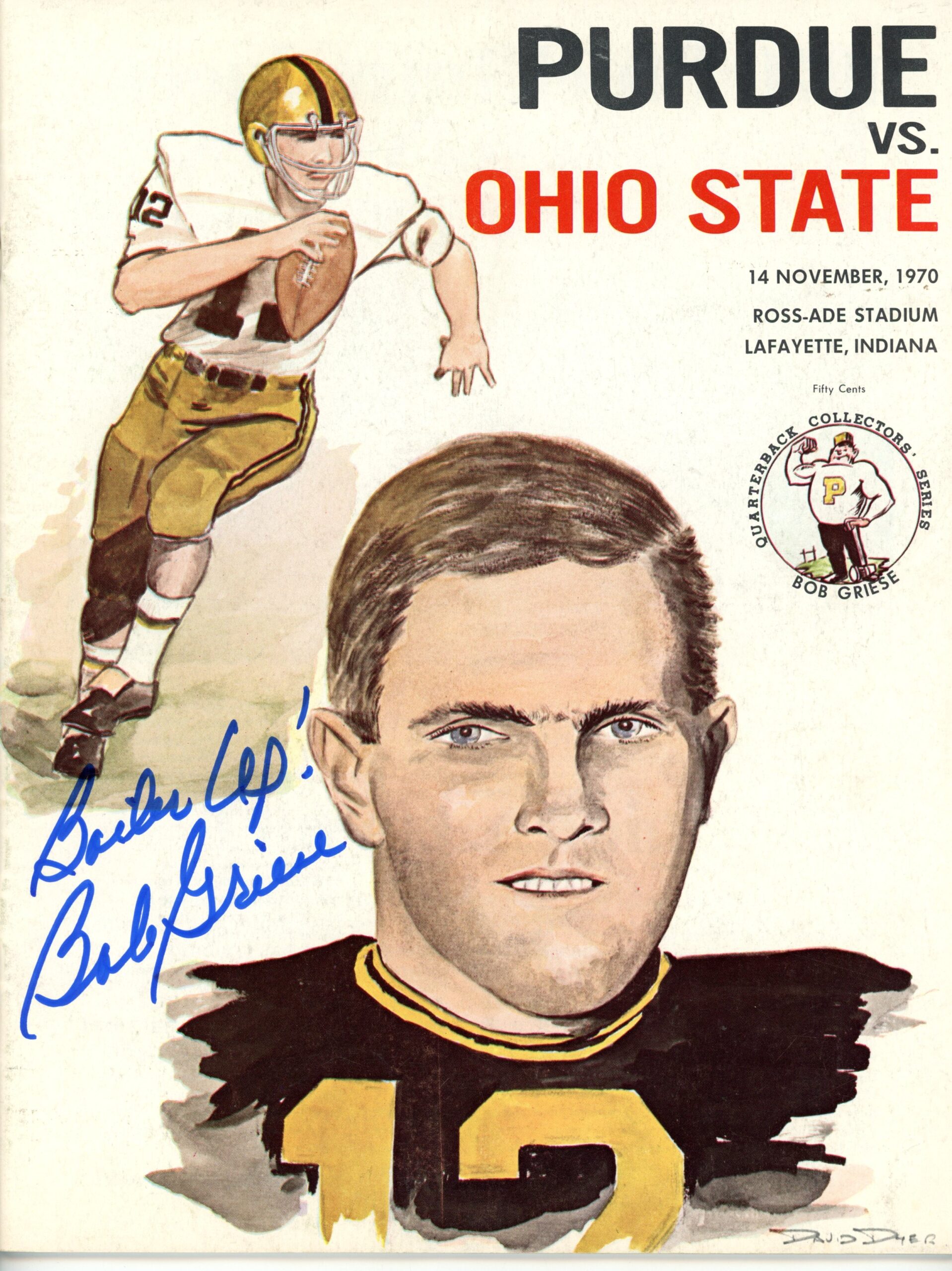 Bob Griese Autographed Purdue Boilermakers 11/14/70 Magazine Boiler Up JSA 55990 1 Bob Griese Autographed Purdue Boilermakers 11/14/70 Magazine Boiler Up JSA 55990