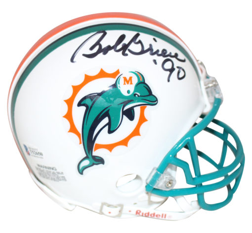 Bob Griese Autographed/Signed Miami Dolphins Mini Helmet BAS 27407