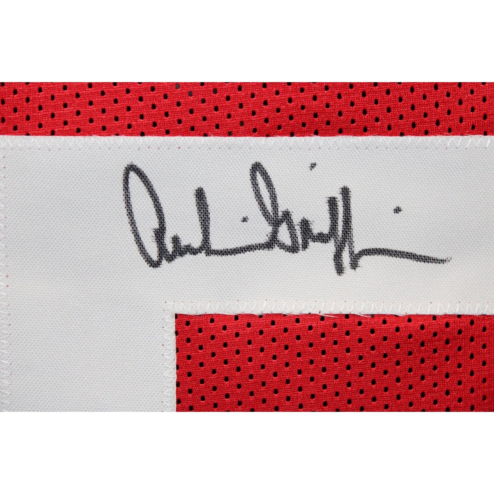 Archie Griffin Autographed College Style XL Jersey Red 74/75 HT BAS W 58512 2 Archie Griffin Autographed College Style XL Jersey Red 74/75 HT BAS W 58512