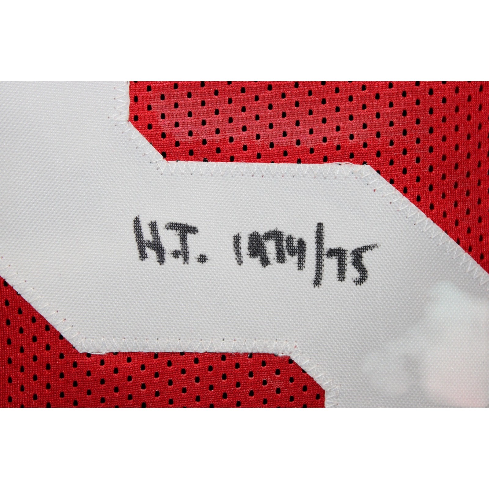 Archie Griffin Autographed College Style XL Jersey Red 74/75 HT BAS W 58512 3 Archie Griffin Autographed College Style XL Jersey Red 74/75 HT BAS W 58512
