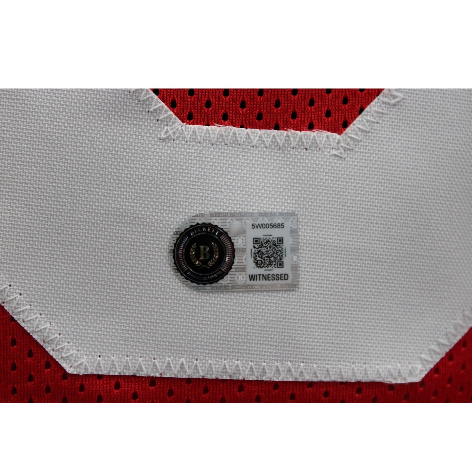 Archie Griffin Autographed College Style XL Jersey Red 74/75 HT BAS W 58512 4 Archie Griffin Autographed College Style XL Jersey Red 74/75 HT BAS W 58512