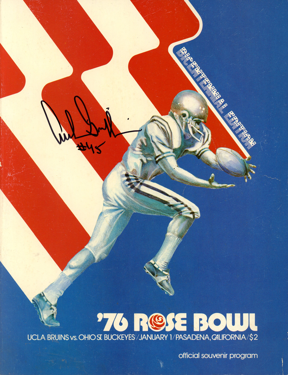 Archie Griffin Autographed/Signed 1976 Rose Bowl Program Beckett