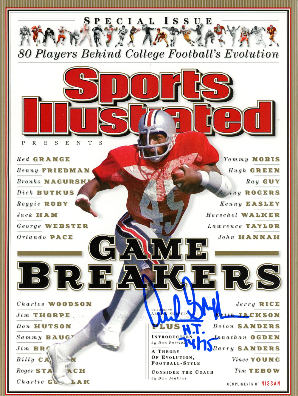 Archie Griffin Autographed Sports Illustrated Game Breakers Magazine JSA