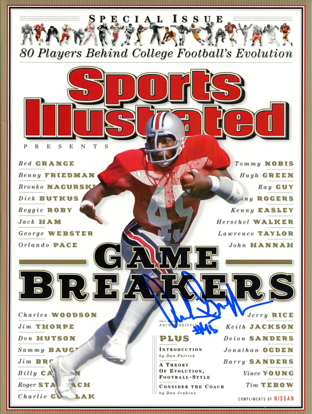Archie Griffin Autographed Sports Illustrated Game Breakers Magazine JSA