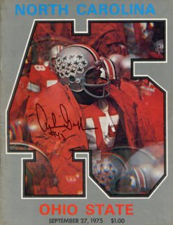 Archie Griffin Signed 9/27/1975 Ohio State vs North Carolina Program PSA