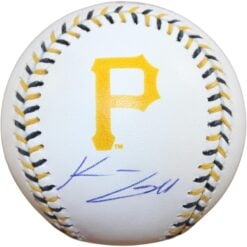 Konner Griffin Autographed Pittsburgh Pirates Stitch Baseball Fanatics 58307
