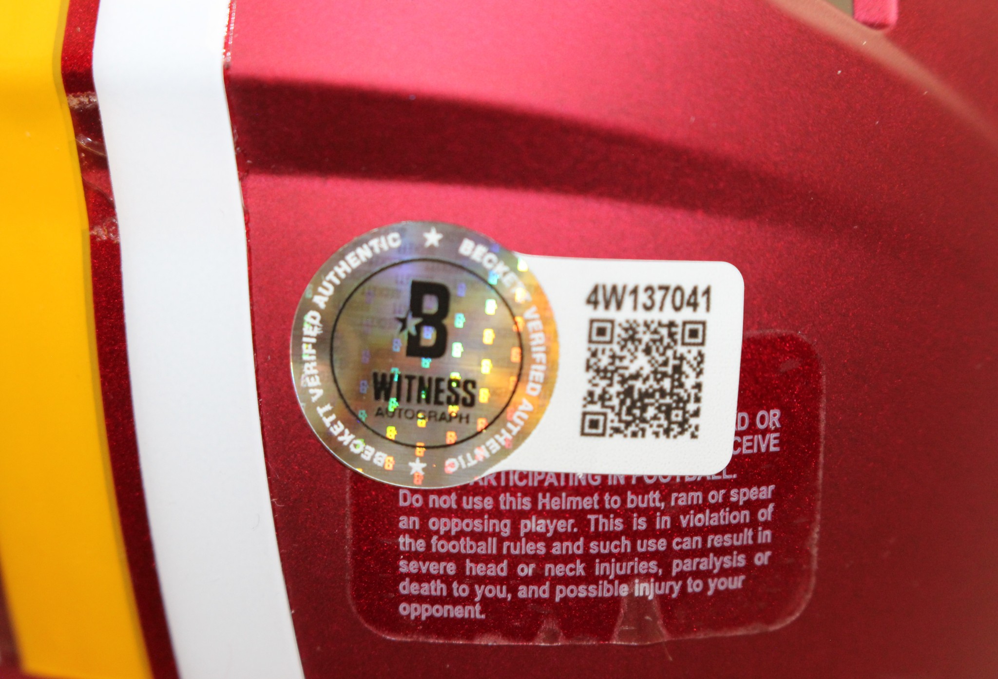 Russ Grimm Signed Washington Commanders 25 Alt Mini Helmet HOF Beckett WIT 54747 4 Russ Grimm Signed Washington Commanders 25 Alt Mini Helmet HOF Beckett WIT 54747