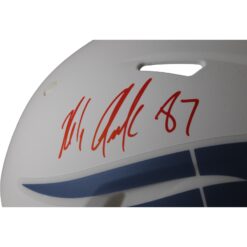 Rob Gronkowski Signed New England Patriots Pro Rivalries Helmet Beckett 54605