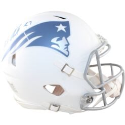 Rob Gronkowski Signed New England Patriots Pro Helmet Rivals Beckett WIT 58328
