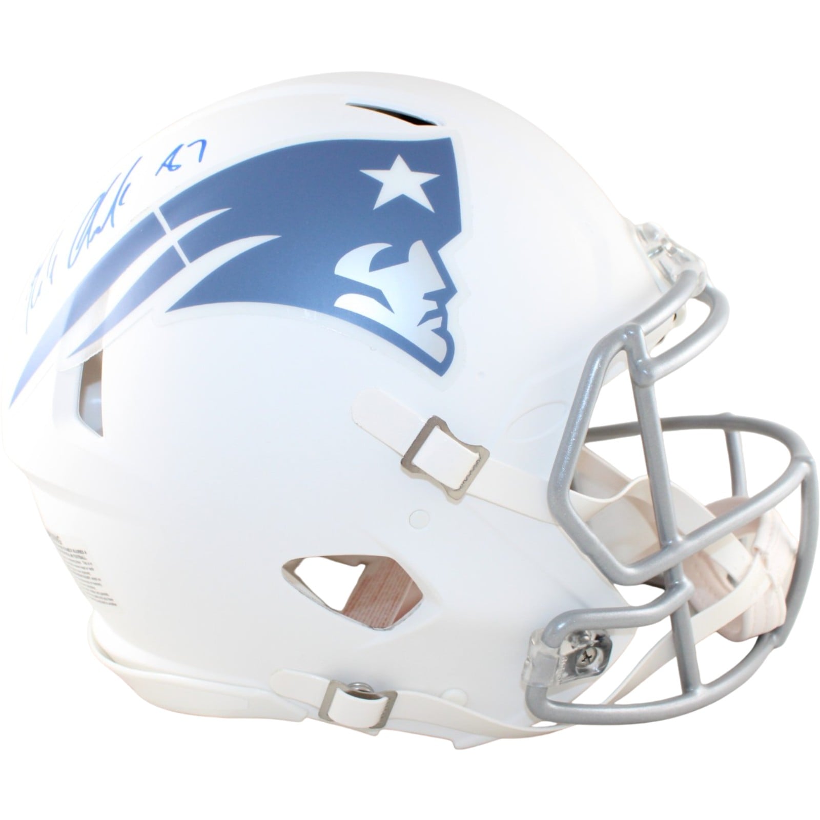 Rob Gronkowski Signed New England Patriots Pro Helmet Rivals Beckett WIT 58328