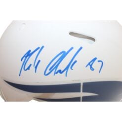 Rob Gronkowski Signed New England Patriots Pro Helmet Rivals Beckett WIT 58328