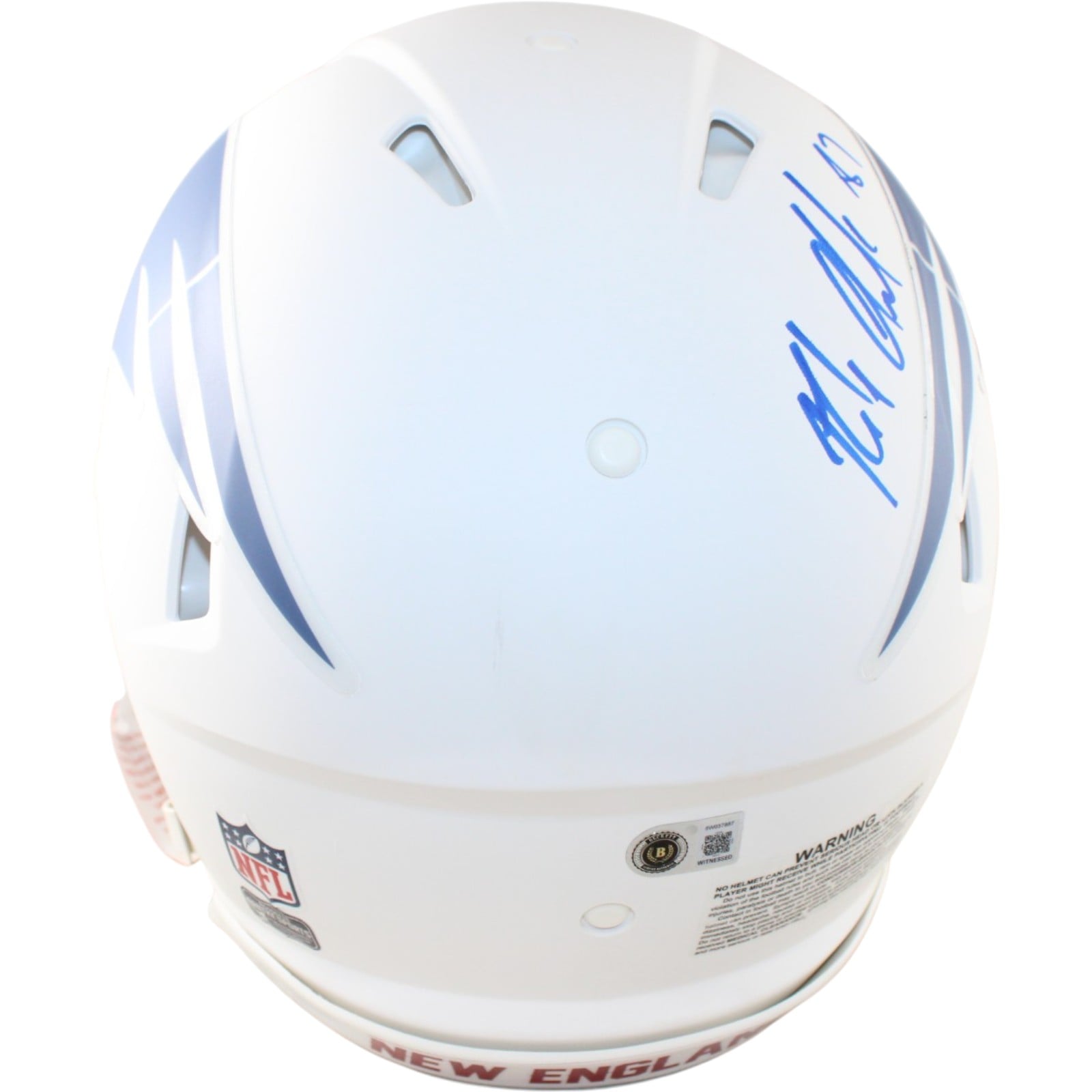 Rob Gronkowski Signed New England Patriots Pro Helmet Rivals Beckett WIT 58328 5 Rob Gronkowski Signed New England Patriots Pro Helmet Rivals Beckett WIT 58328
