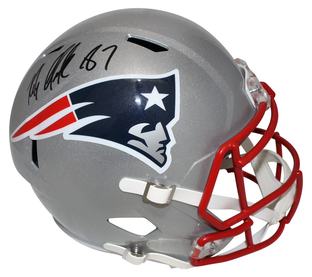 Rob Gronkowski Signed New England Patriots F/S Speed Helmet RAD