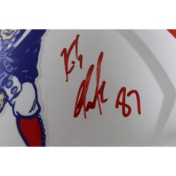 Rob Gronkowski Autographed/Signed New England Patriots TB 82-89 F/S Helmet 55787