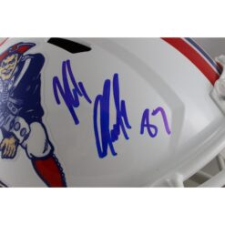 Rob Gronkowski Autographed New England Patriots F/S TB Helmet Beckett 54594