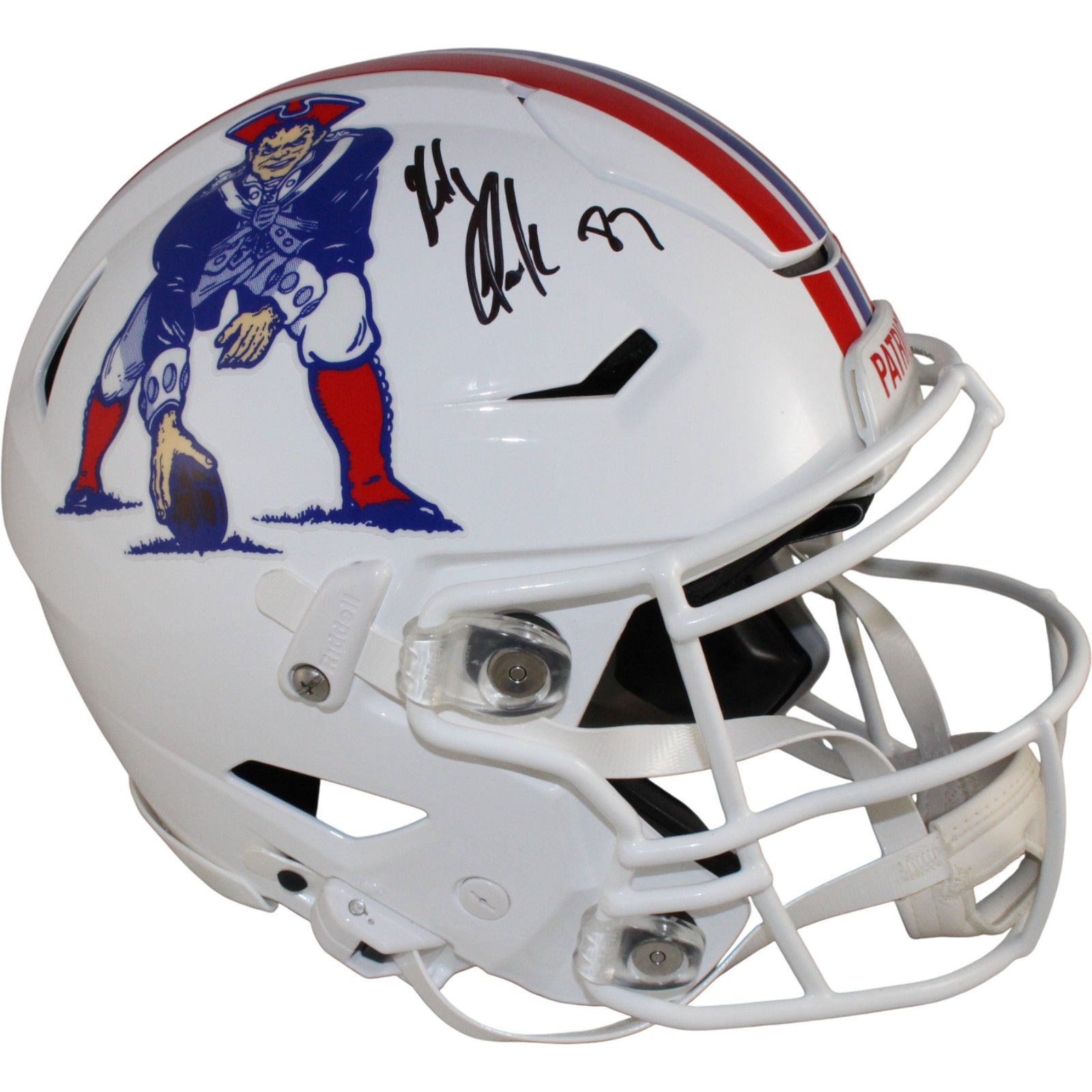 Rob Gronkowski Signed New England Patriots Speedflex TB Helmet Beckett 54061