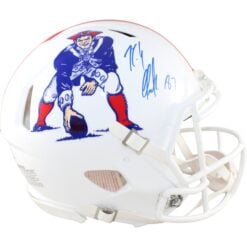 Rob Gronkowski Autographed New England Patriots Pro Helmet TB Beckett WIT 58326