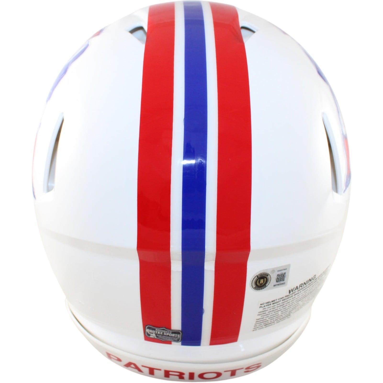 Rob Gronkowski Autographed New England Patriots Pro Helmet TB Beckett WIT 58326 4 Rob Gronkowski Autographed New England Patriots Pro Helmet TB Beckett WIT 58326