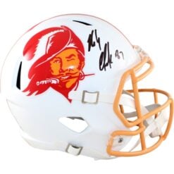 Rob Gronkowski Autographed Tampa Bay Buccaneers F/S Helmet TB Beckett WIT 58332