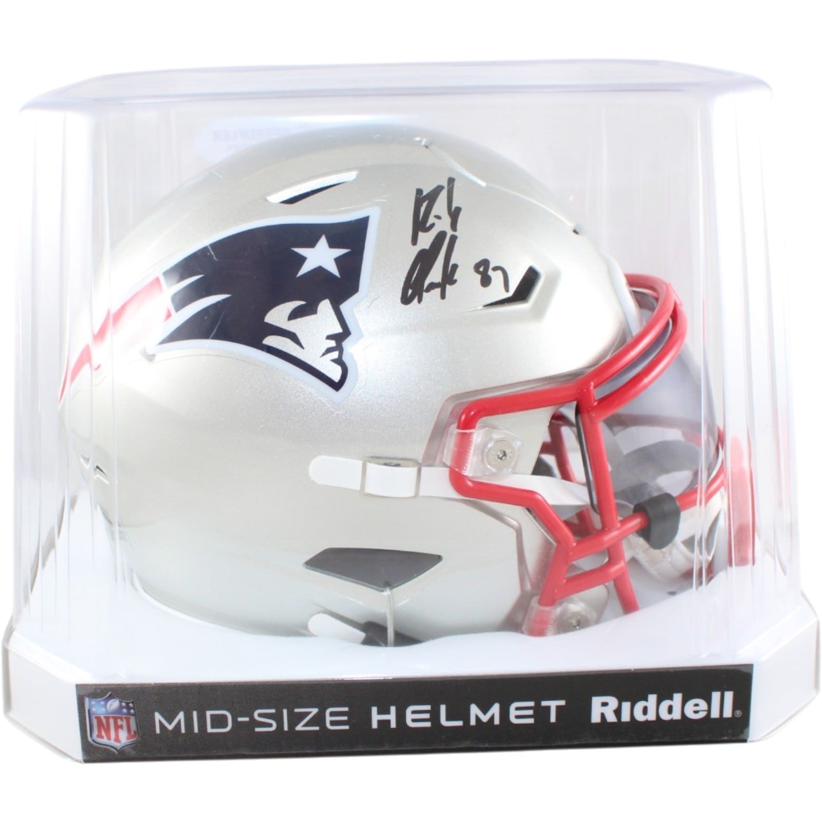 Rob Gronkowski Signed New England Patriots Midi Mid-Size Helmet Beckett W 58336 6 Rob Gronkowski Signed New England Patriots Midi Mid-Size Helmet Beckett W 58336