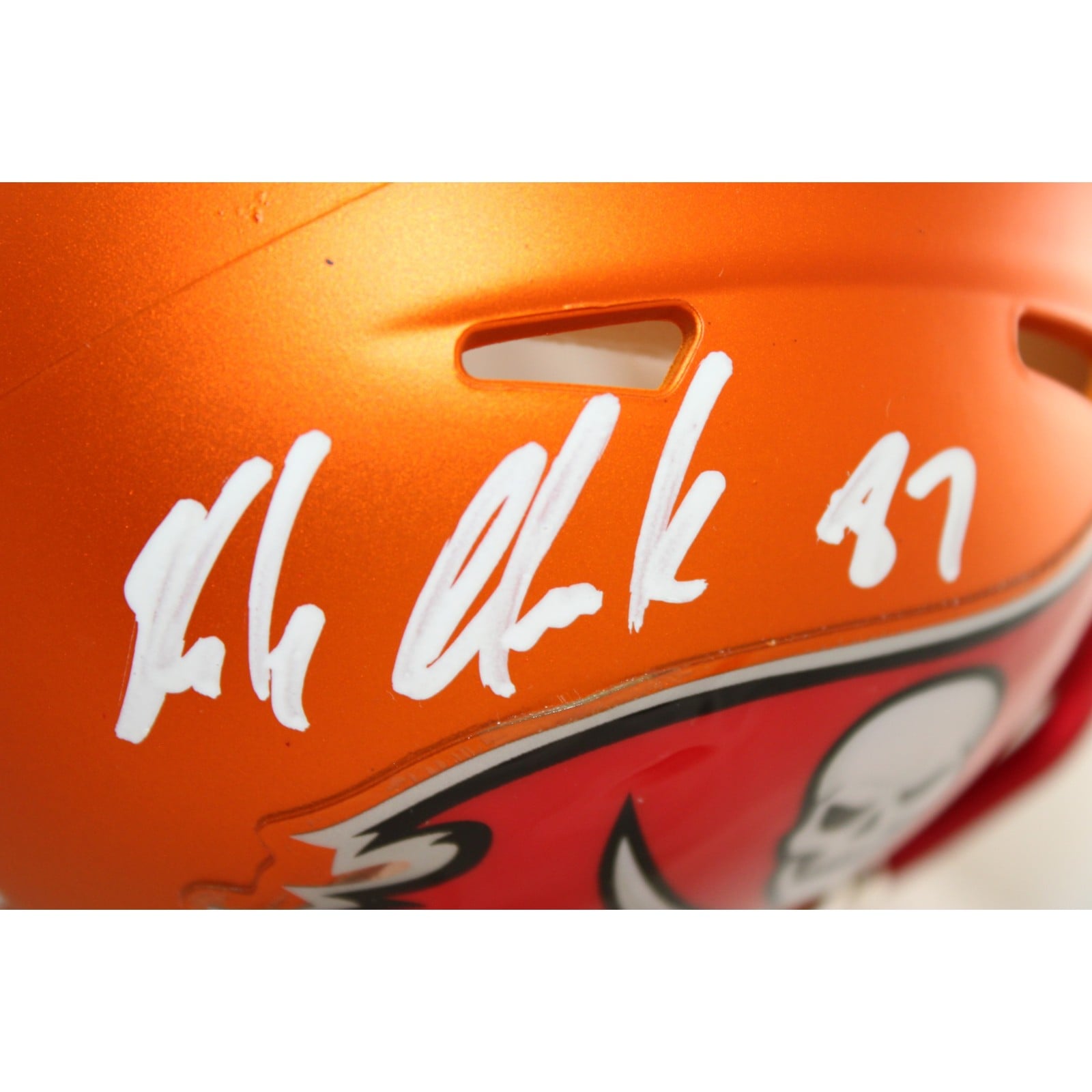 Rob Gronkowski Signed Tampa Bay Buccaneers Mini Helmet Blaze Beckett W 58344 3 Rob Gronkowski Signed Tampa Bay Buccaneers Mini Helmet Blaze Beckett W 58344
