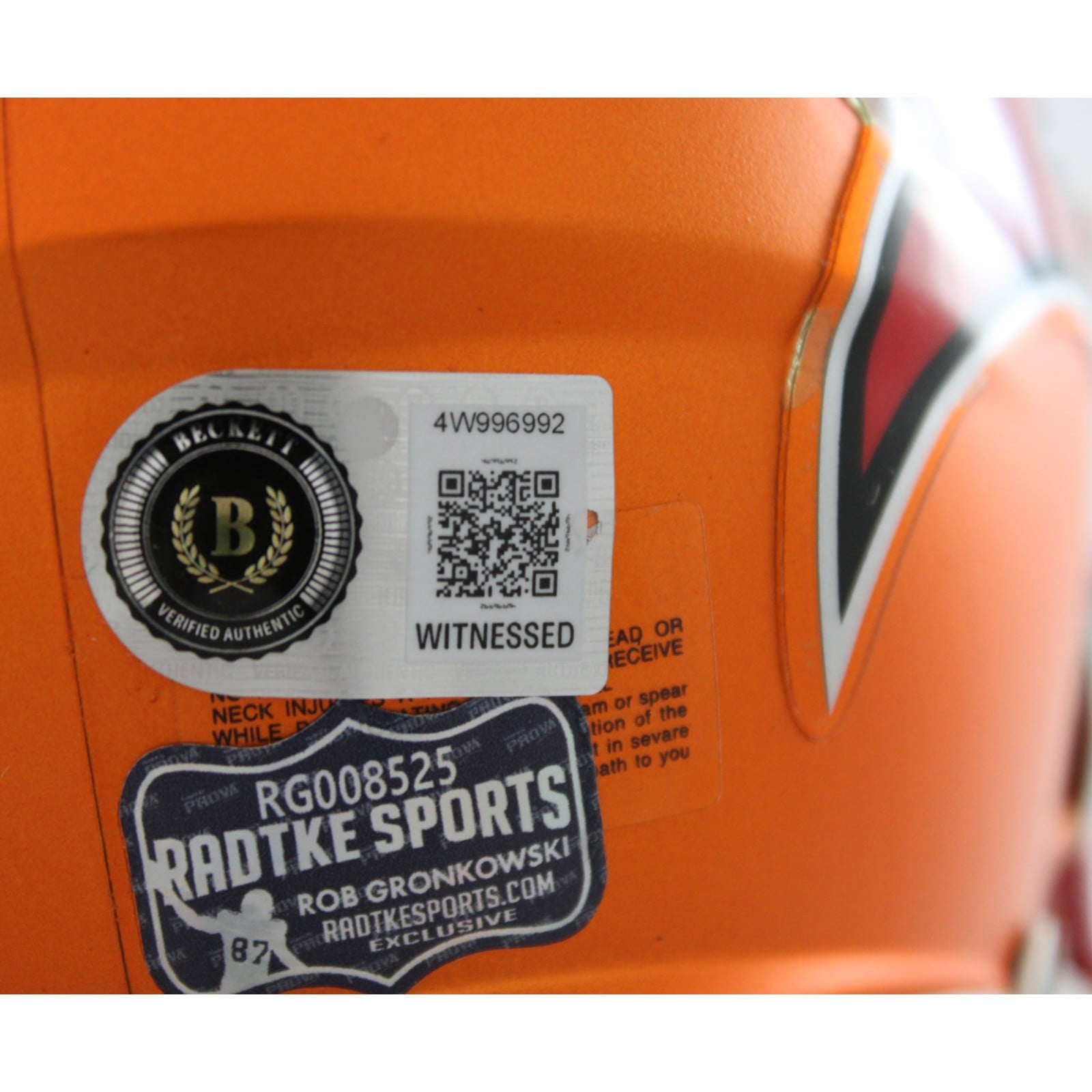 Rob Gronkowski Signed Tampa Bay Buccaneers Mini Helmet Blaze Beckett W 58344 4 Rob Gronkowski Signed Tampa Bay Buccaneers Mini Helmet Blaze Beckett W 58344