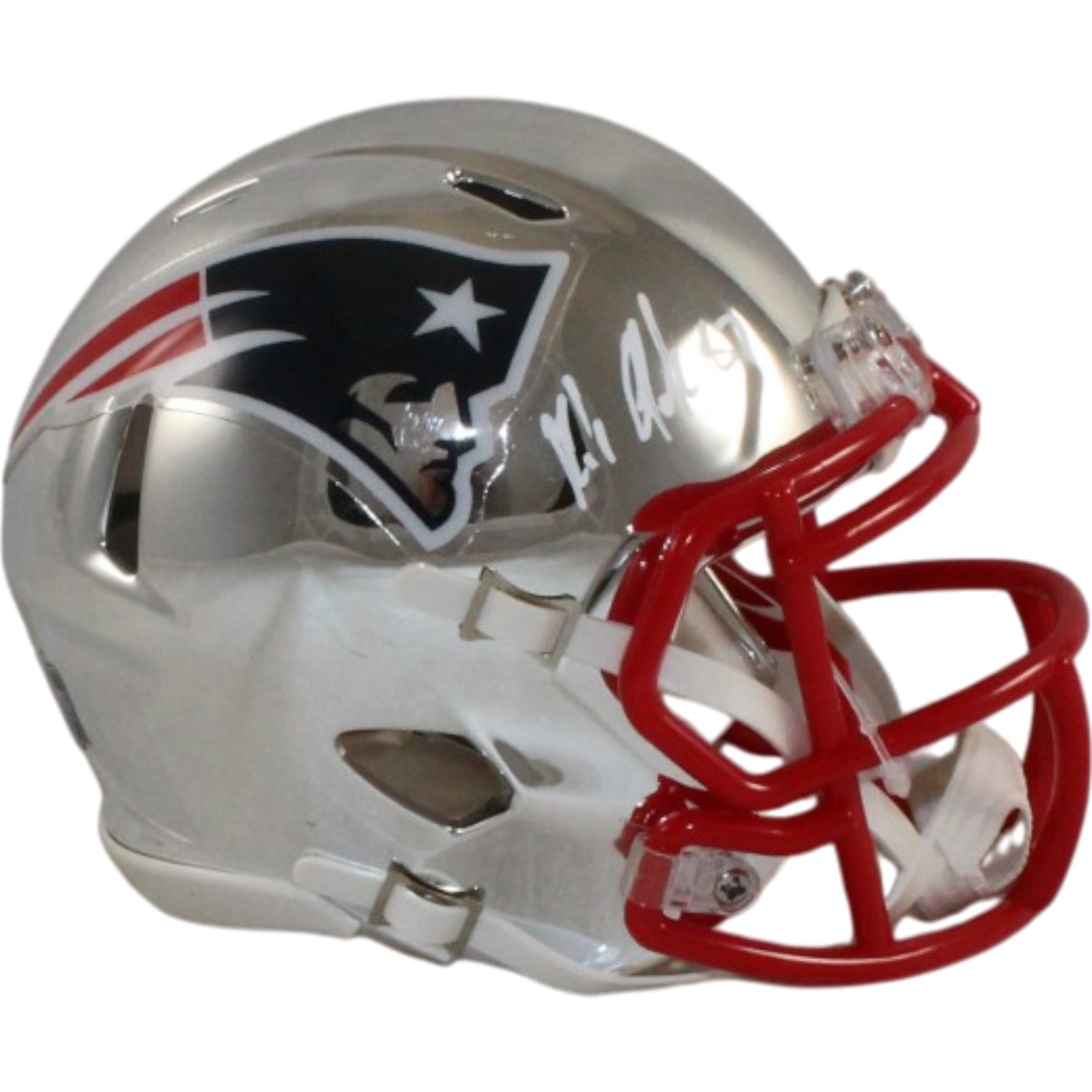 Rob Gronkowski Autographed/Signed Tampa Bay Buccaneers Chrome Mini Helmet 55789