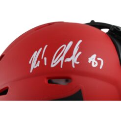 Rob Gronkowski Autographed New England Patriots Rave Mini Helmet Beckett 54754