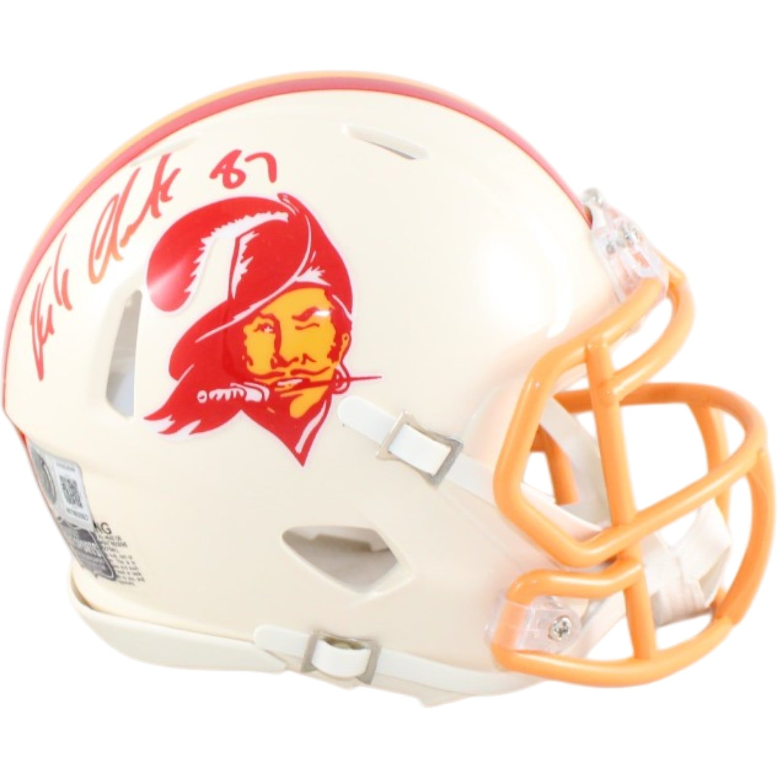 Rob Gronkowski Signed New England Patriots Helmet Mini Retro Beckett W 58343