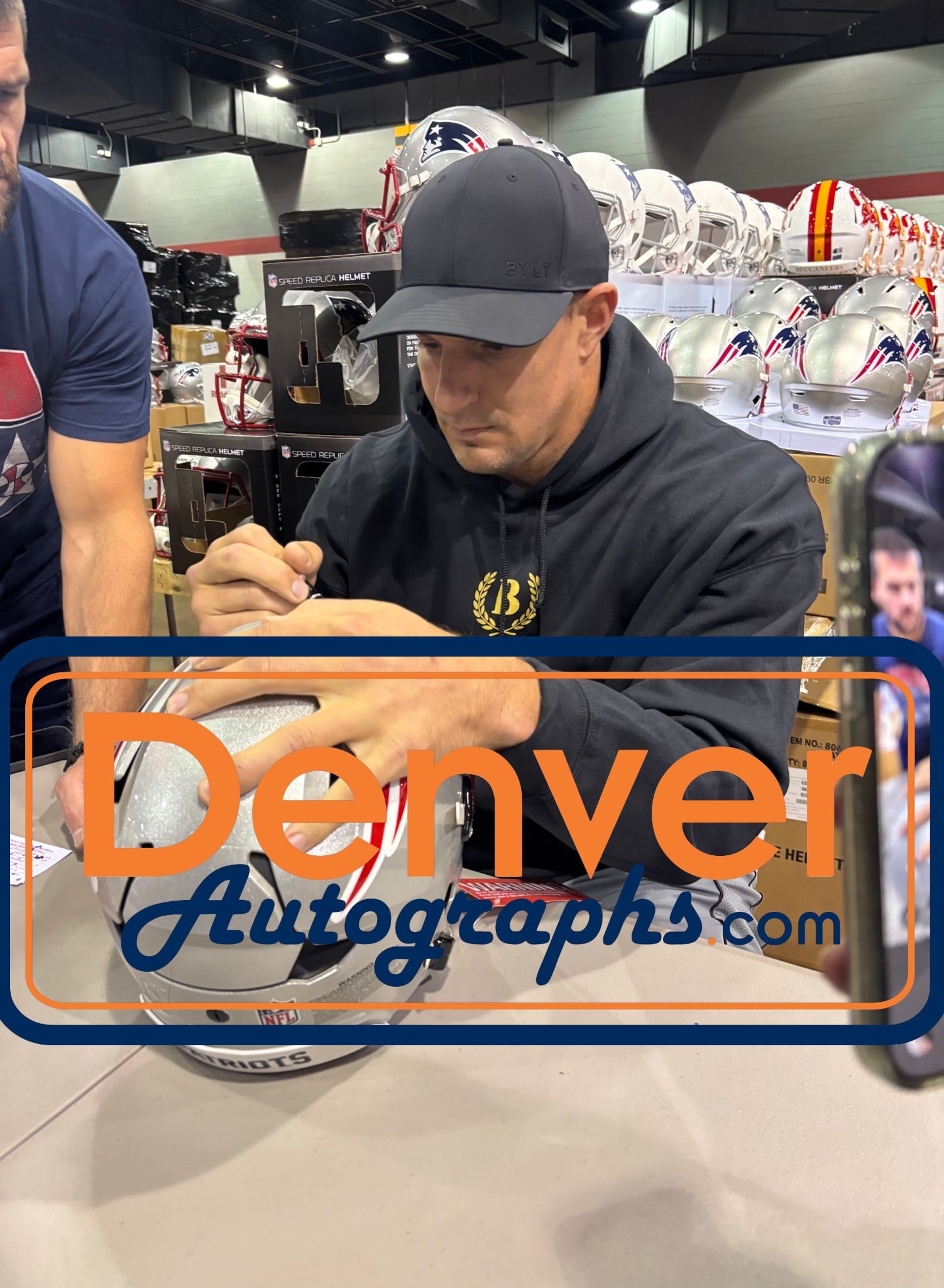 Rob Gronkowski Autographed New England Patriots Axiom F/S Helmet Beckett W 58335 9 Rob Gronkowski Autographed New England Patriots Axiom F/S Helmet Beckett W 58335