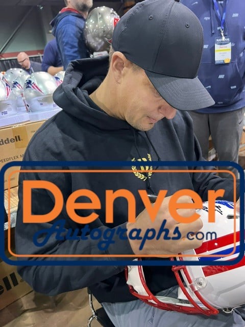 Rob Gronkowski Autographed New England Patriots Pro Helmet TB Beckett WIT 58326 7 Rob Gronkowski Autographed New England Patriots Pro Helmet TB Beckett WIT 58326