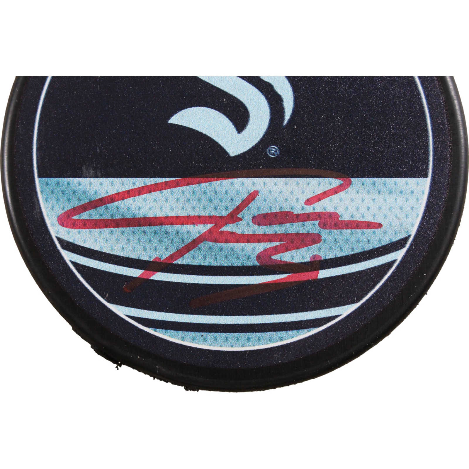 Philipp Grubauer Autographed Seattle Kraken Reverse Retro Puck Fanatics 53816 2 Philipp Grubauer Autographed Seattle Kraken Reverse Retro Puck Fanatics 53816