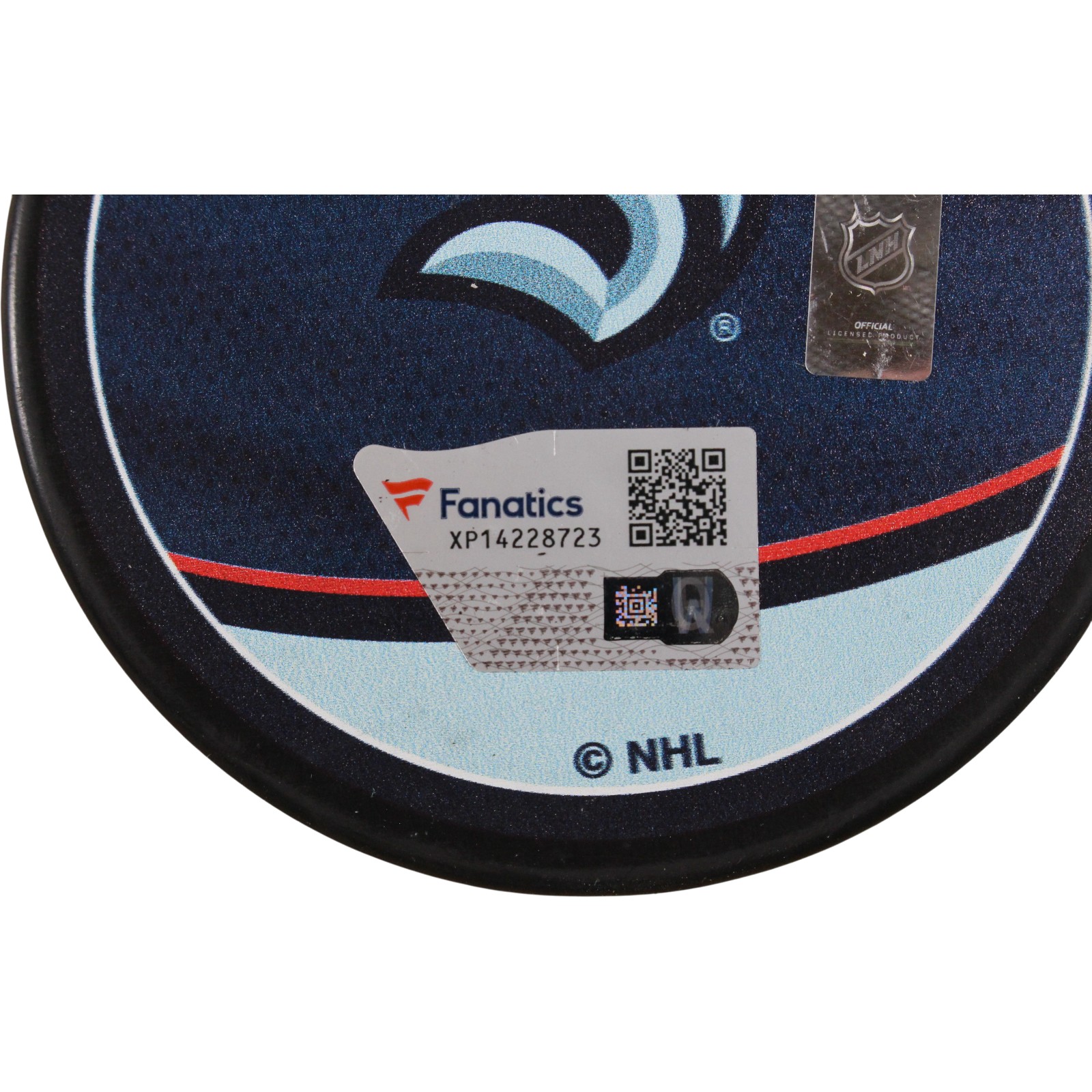 Philipp Grubauer Autographed Seattle Kraken Reverse Retro Puck Fanatics 53816 3 Philipp Grubauer Autographed Seattle Kraken Reverse Retro Puck Fanatics 53816