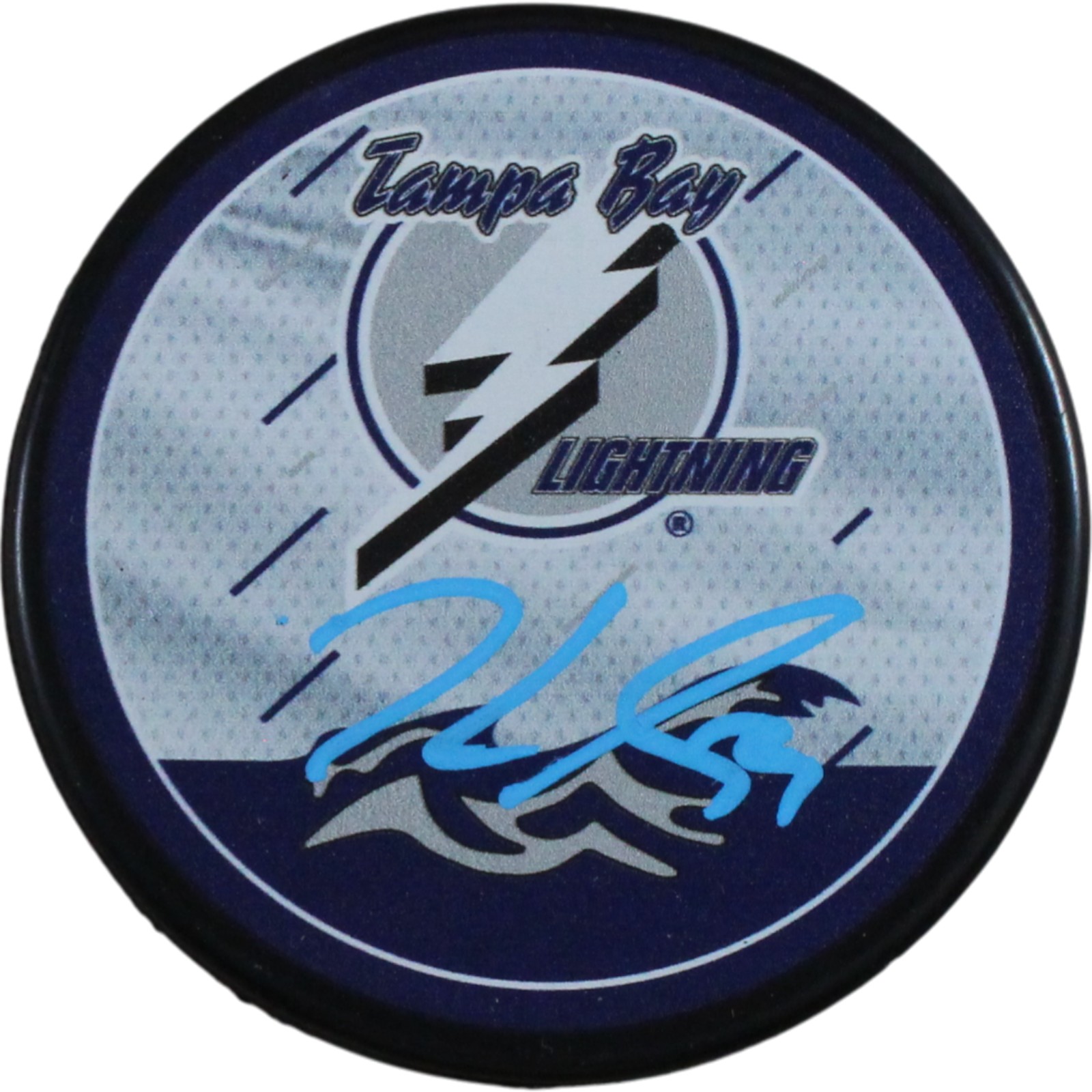 Jake Guentzel Autographed Tampa Bay Lightning Reverse Retro Puck Fanatics 53818