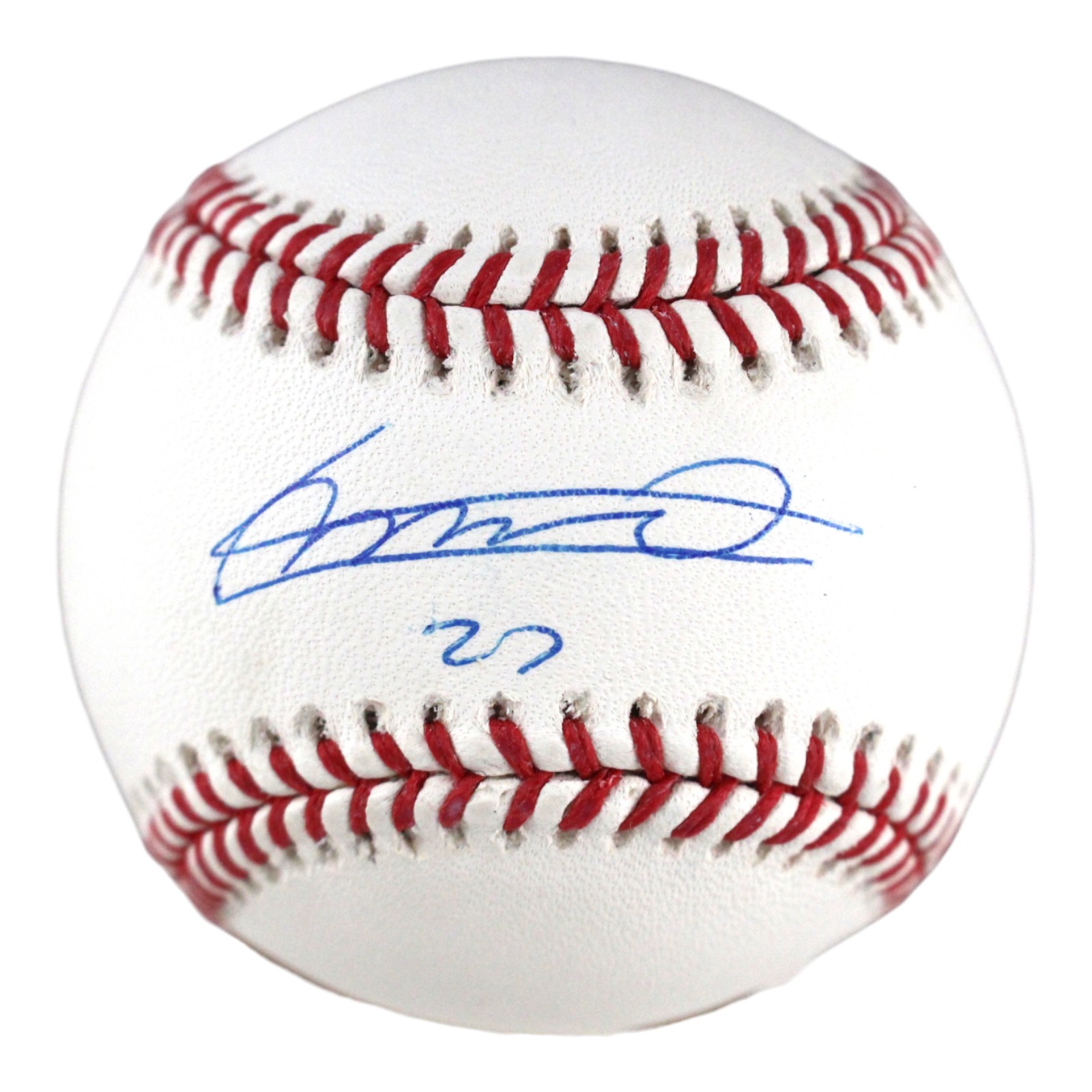 Vladimir Guerrero Jr Autographed Toronto Blue Jays Baseball OML Beckett 59437