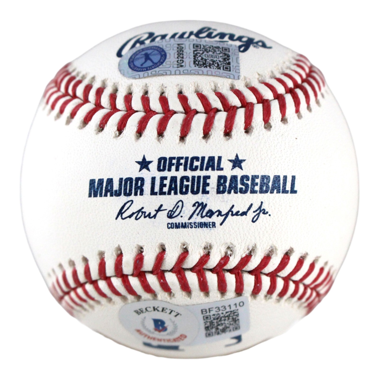 Vladimir Guerrero Jr Autographed Toronto Blue Jays Baseball OML Beckett 59437 3 Vladimir Guerrero Jr Autographed Toronto Blue Jays Baseball OML Beckett 59437