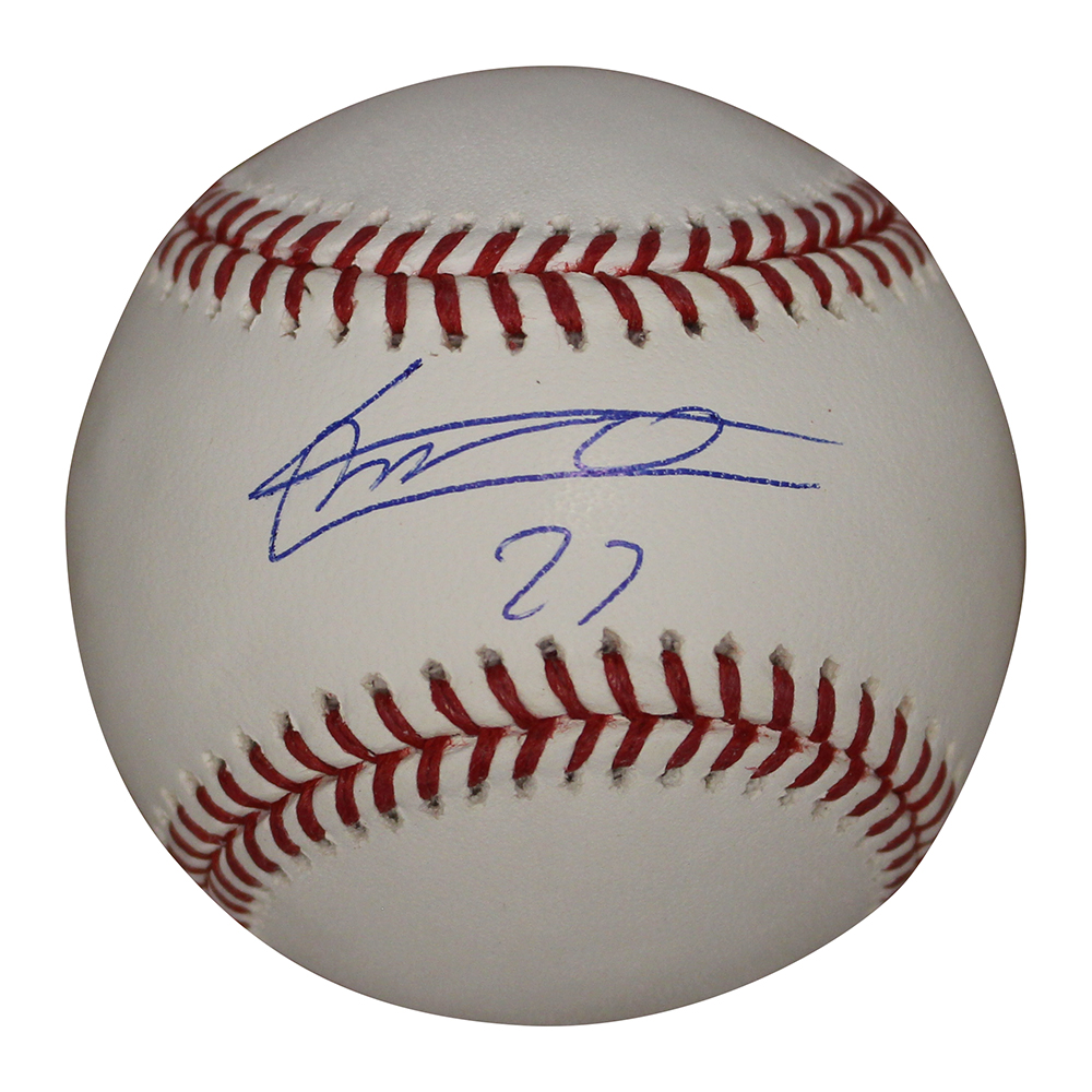 vladimir guerrero jr autographed baseball