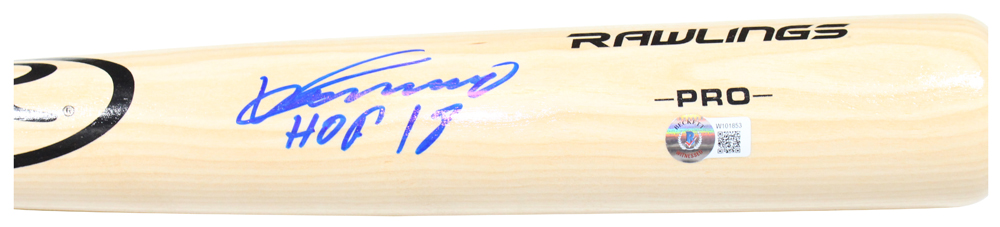 Vladimir Guerrero Autographed/Signed California Angels Bat HOF Beckett 