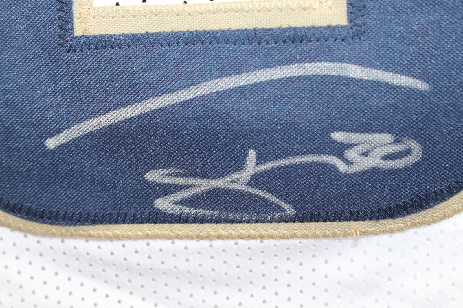 Todd Gurley II Autographed/Signed Pro Style Size XL White Jersey Beckett 59369