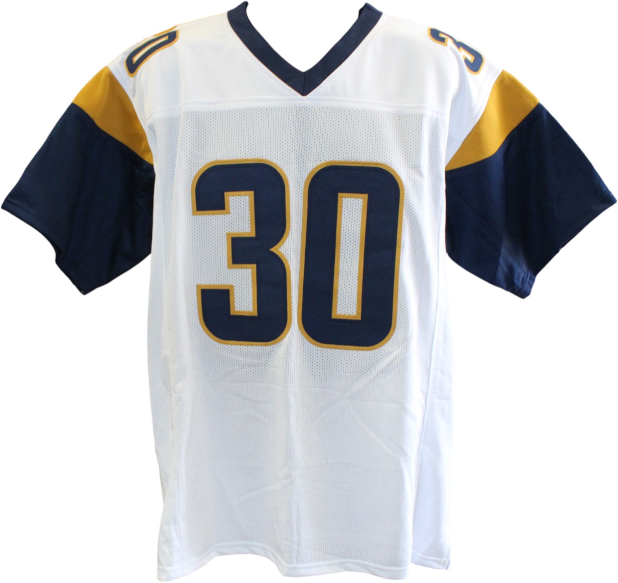 Todd Gurley II Autographed/Signed Pro Style Size XL White Jersey Beckett 59369 4 Todd Gurley II Autographed/Signed Pro Style Size XL White Jersey Beckett 59369