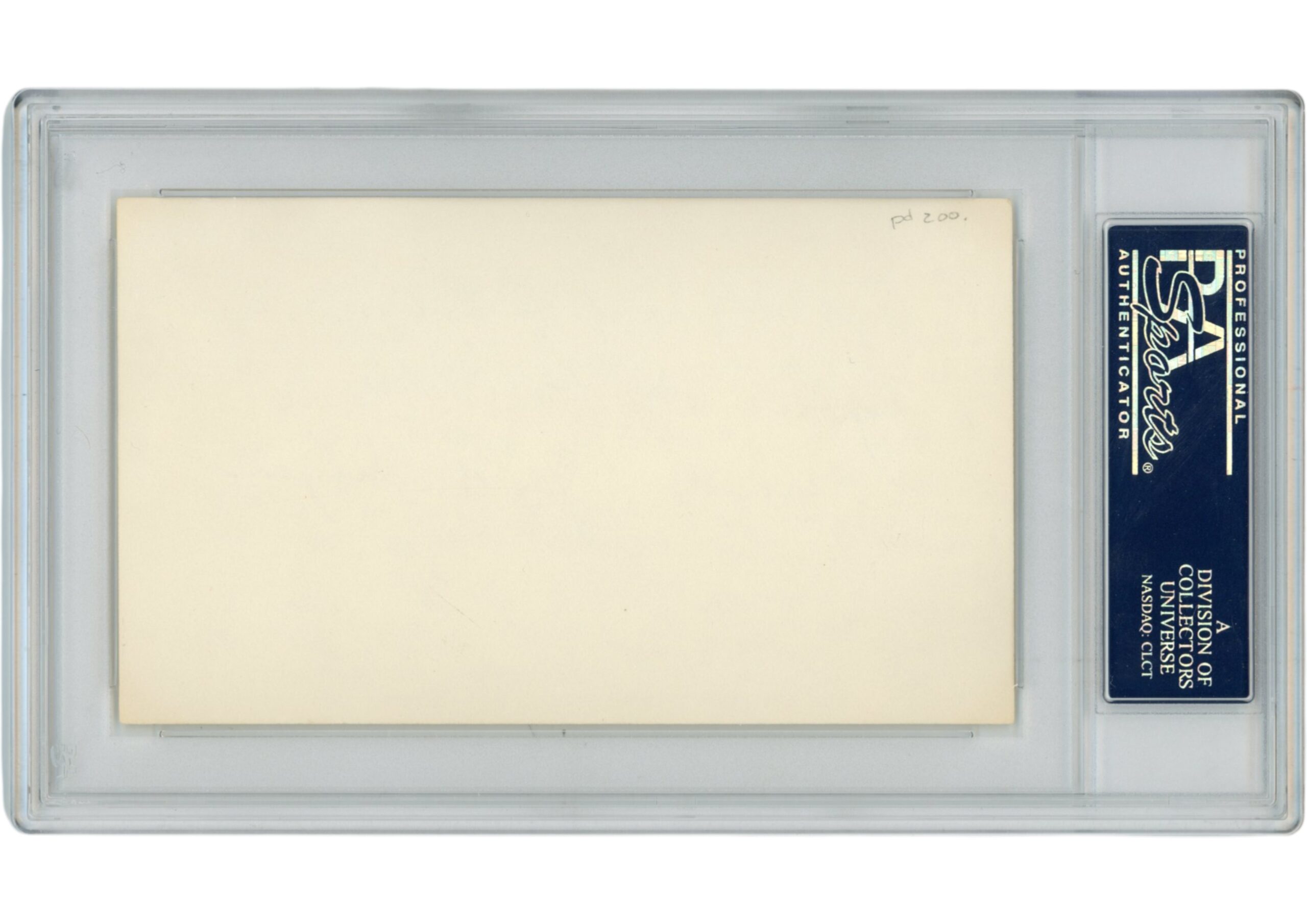 Joe Guyon Autographed Canton Bulldogs Index Card Personalized Slab PSA 54901 2 Joe Guyon Autographed Canton Bulldogs Index Card Personalized Slab PSA 54901