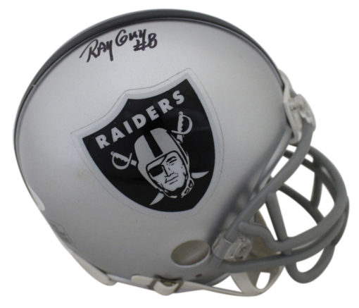 Ray Guy Autographed/Signed Oakland Raiders Mini Helmet JSA 24565