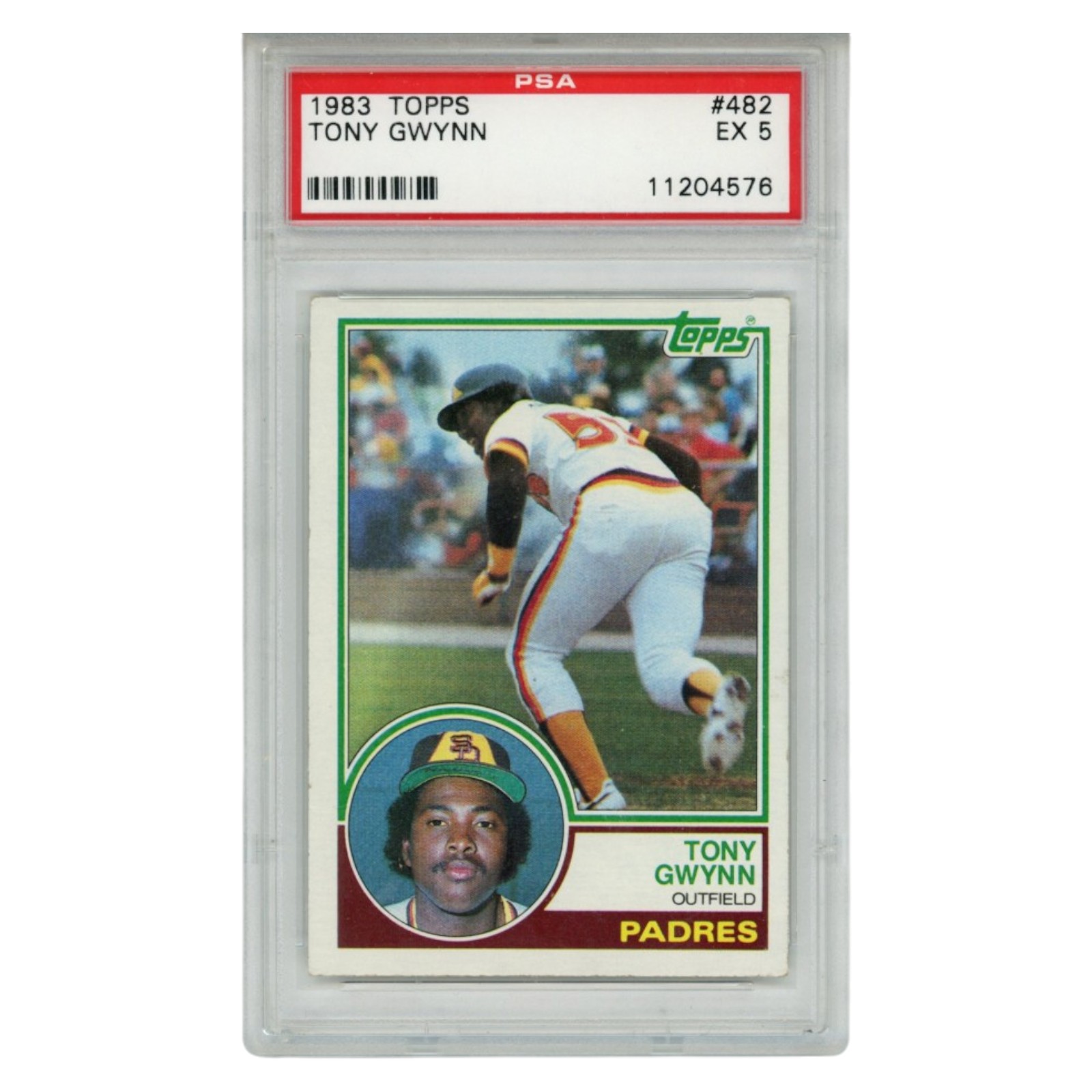 Tony Gwynn San Diego Padres 1983 Topps #482 PSA 5 Slabbed Trading Card 56577