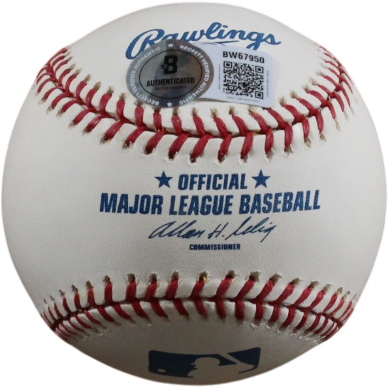 Travis Hafner Autographed/Signed Cleveland Indians OML Baseball Beckett 56498