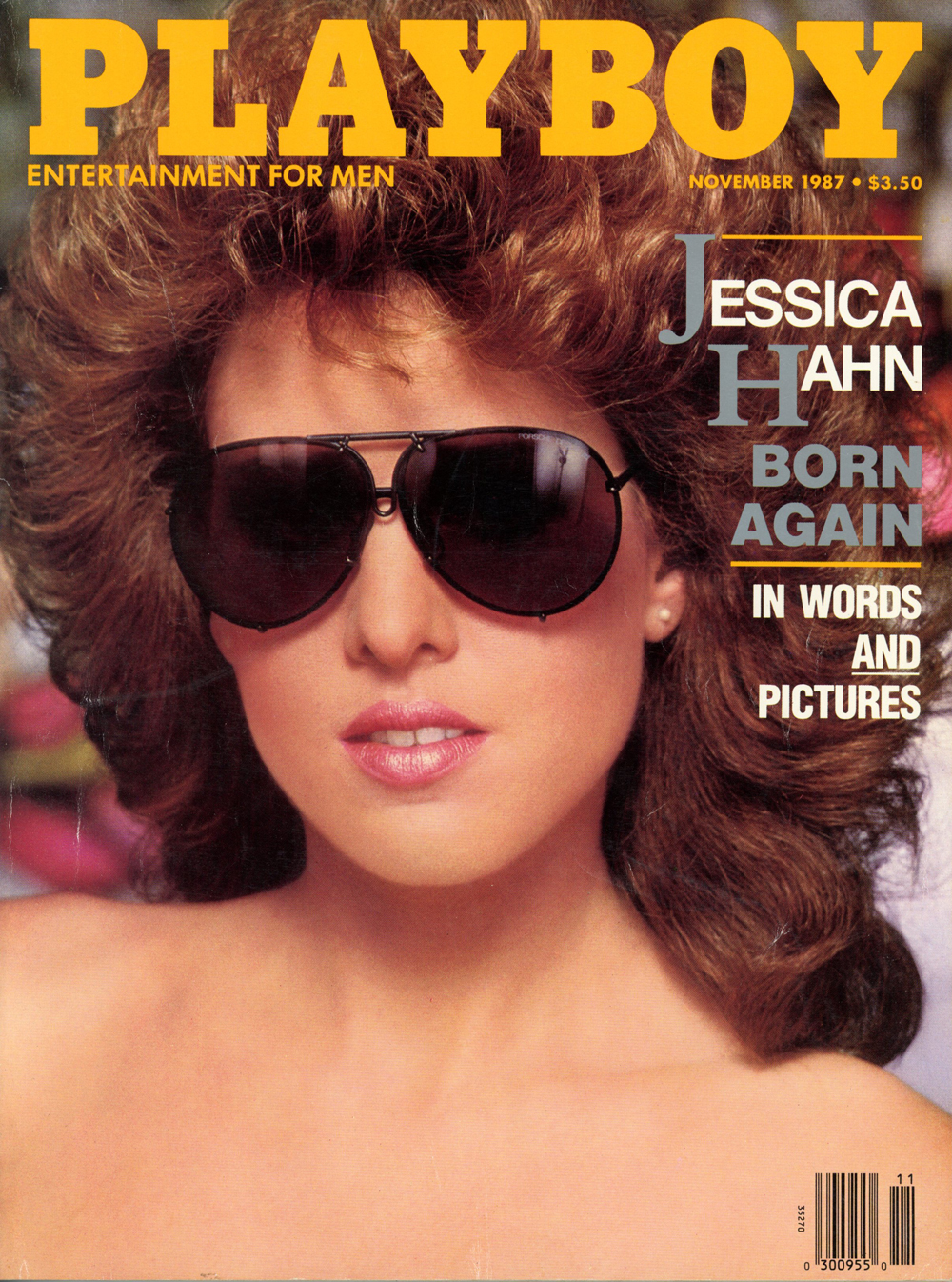 November 1987 Playboy Magazine Jessica Hahn Cover